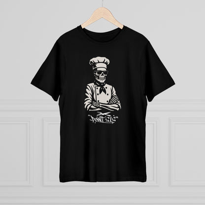Skeleton Chef T-Shirt — Culinary Skull Cook Tee