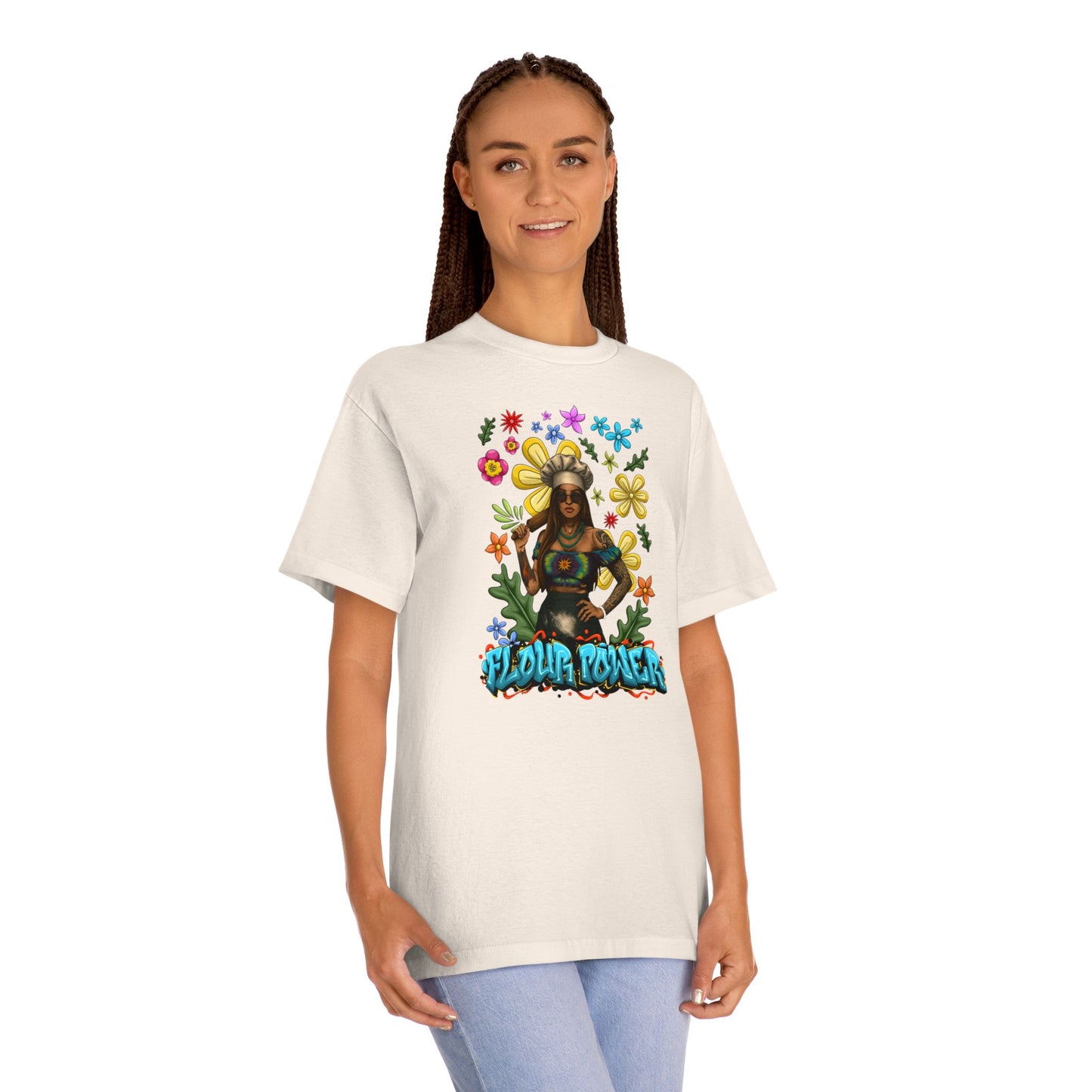 Flour Power T-Shirt - Hippie Vintage Bakery Tee