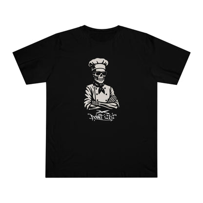 Skeleton Chef T-Shirt — Culinary Skull Cook Tee